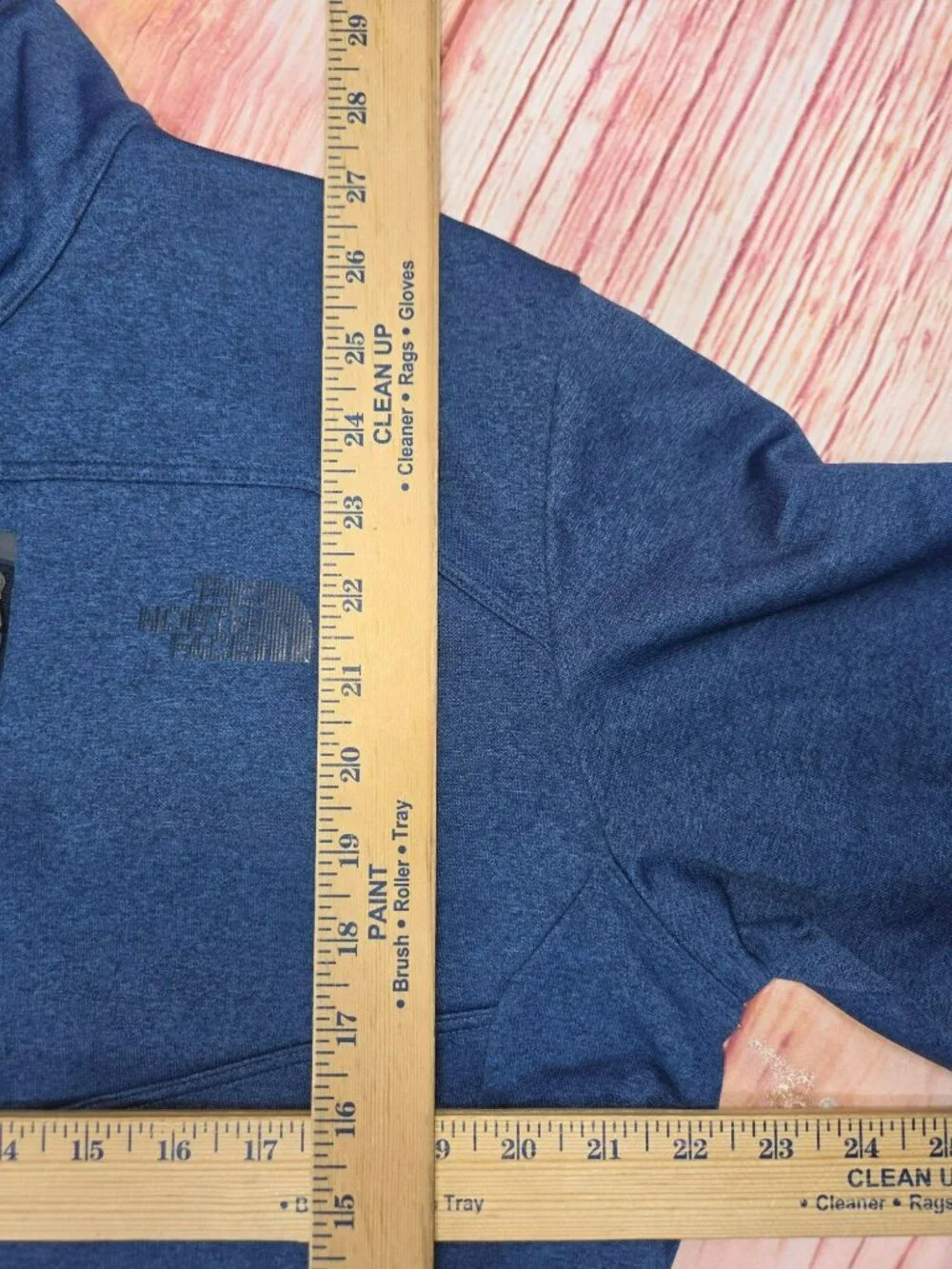 The North Face Blue Quarter-Zip Pullover Jacket Large